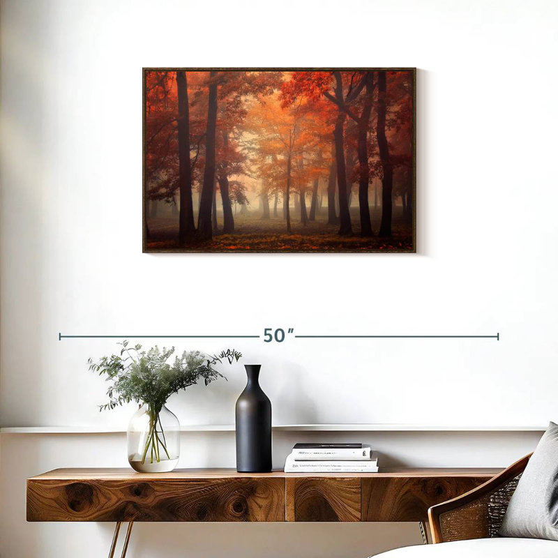 Feel, Floating Frame Walnut, 46" X 31"