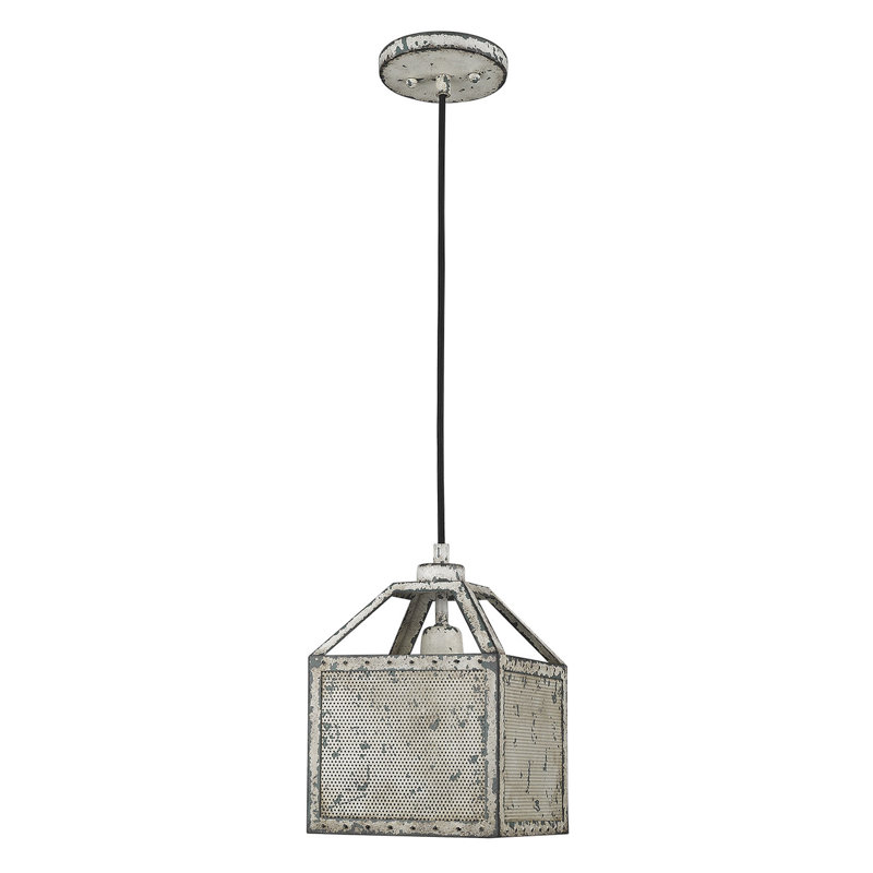 Luminaire suspendu rectangulaire 1 lumières lanterne Miamisburg