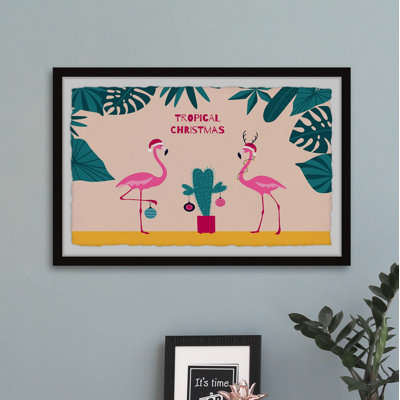 Tropical Christmas - Single Picture Frame Print