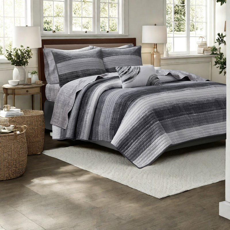 Modern Bedding Sets, Soft Microfiber And Cotton, Watercolor Style For Home Comfort