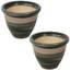 Pot de fleurs intérieur / extérieur Chanze - 12 po x 12 po x 10 po - pot de fleurs rond en céramique 2 pièces-1299076646-1299076649-1299076648