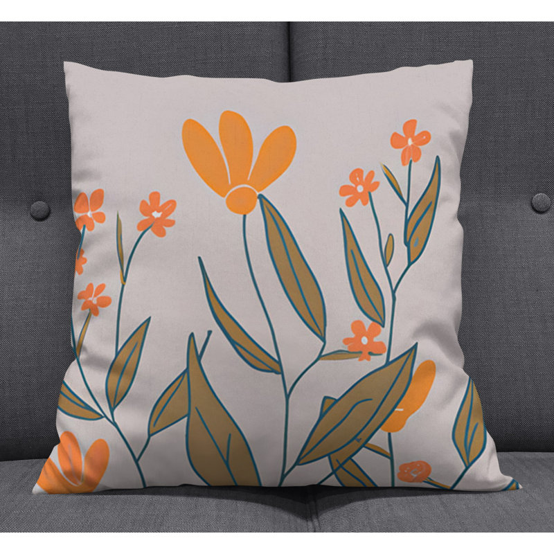 Coussin décoratif, Housse de coussin seulement - sans coussin, H 16 po x l 16 po