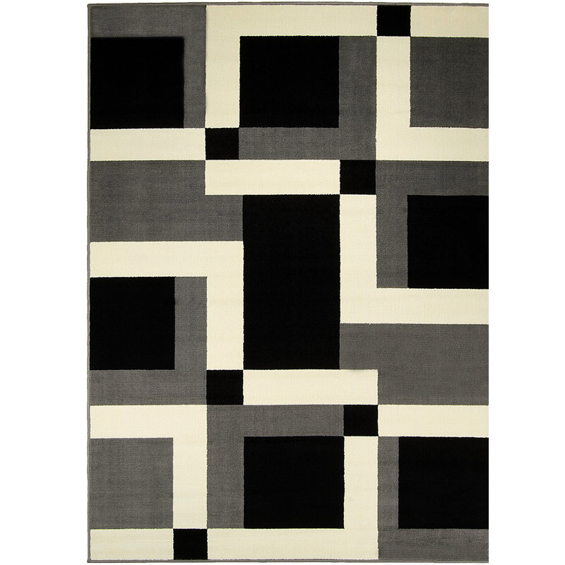 Glancy Geometric Indoor Rug, 3'9" x 5'1"