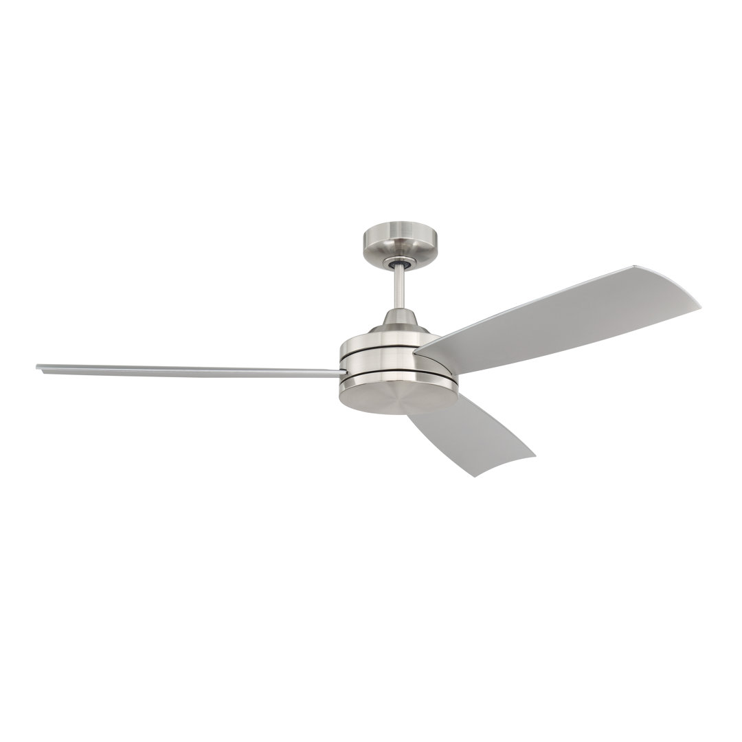54" Inspo 54" 3 - Blade Propeller Ceiling Fan with Wall Control Craftmade 