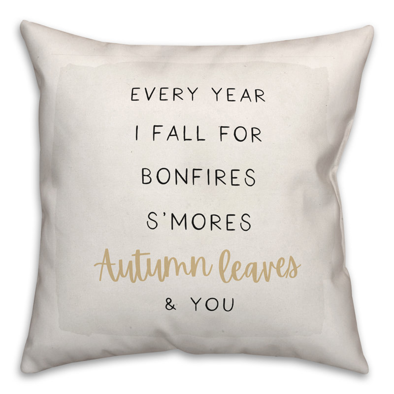  Fall For You Throw Pillow, 16"  x 16"