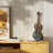 Handmade & Hand-Painted Metal Violin Statue Sculpture Décor Gifts For Music Lovers-1931893847