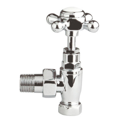 Solid Brass Angled Crosshead Radiator Valve