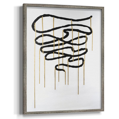 «Weeping Ribbon I», reproduction encadrée - bois massif