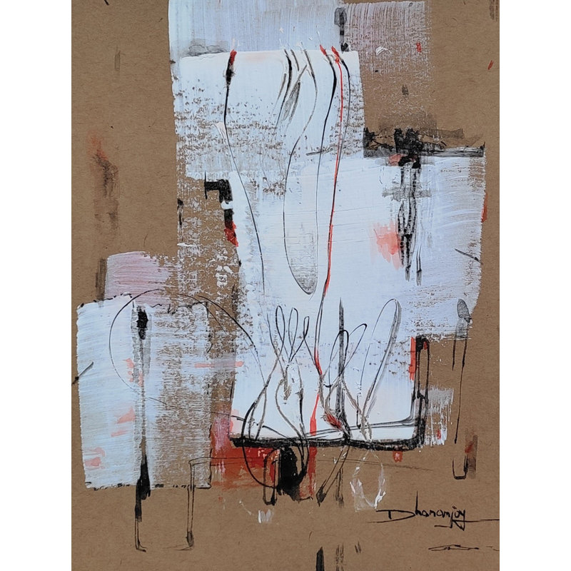 Expression par l'abstraction | Technique mixte sur toile | Par Dhananjoy Das