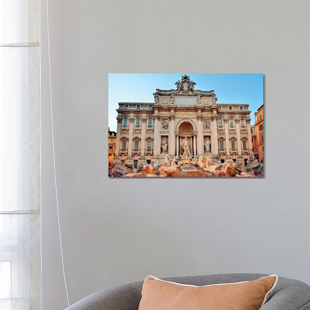 Fontani Die Trevi, Trevi Fountain At Night von Susanne Kremer - No Frame Gallery-Wrapped Canvas Giclée on Canvas