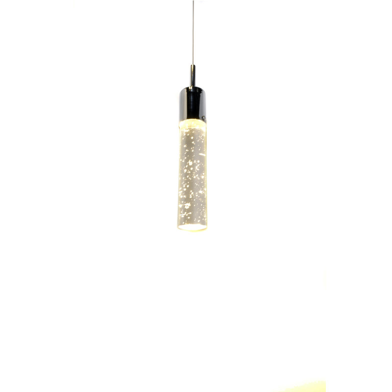 Luminaire suspendu cylindrique à 1 lumière DEL Gesine