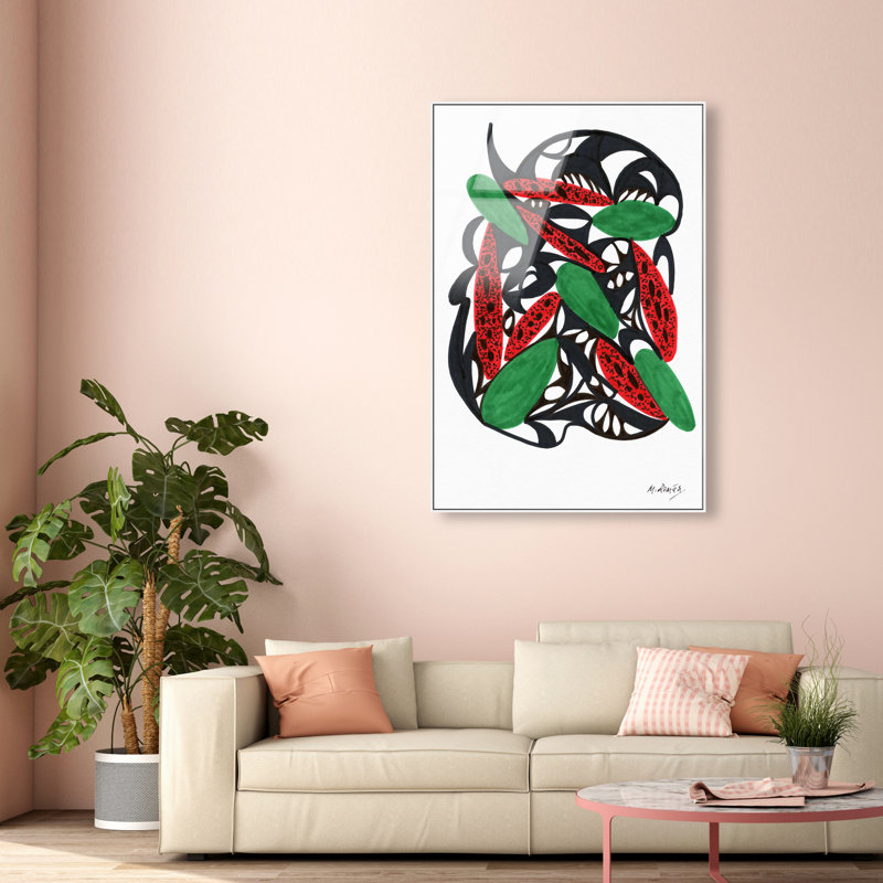 Manuel Roman - Watermelon Still Life Print by Oliver Gal, 37"H x 25"W, White Floater Frame