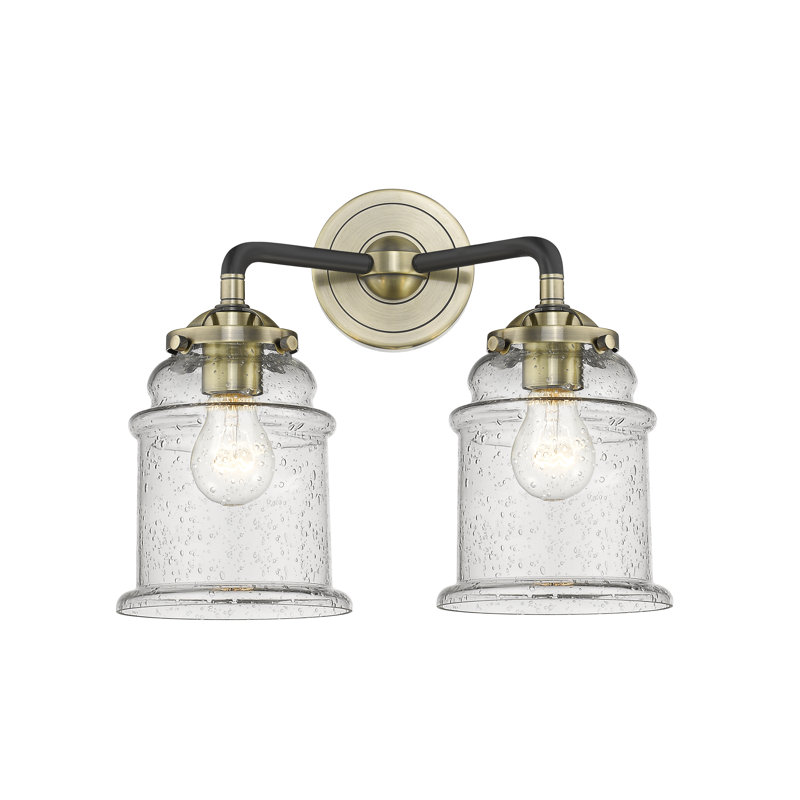 Alexandira 2 - Light Dimmable Vanity Light, Black Antique Brass, Matte White Cased, Incandescent 