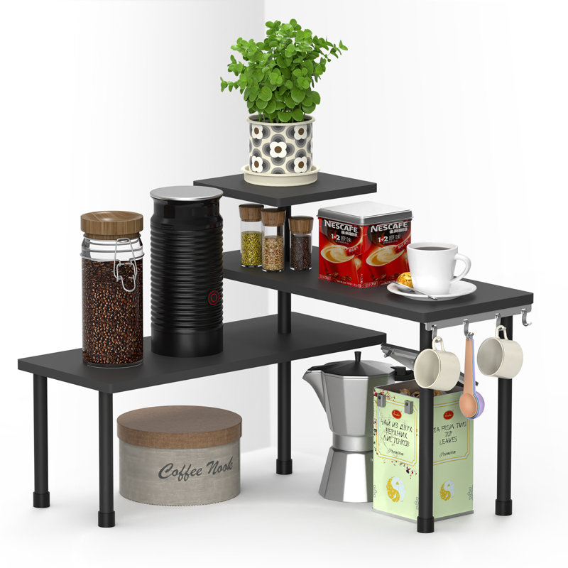 Cabinet Shelving Rack, Black