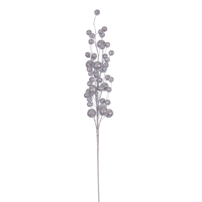 27" Baby Multi Ball Glitter Spray, 4 per bag., Silver