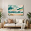 Art mural en métal beige Coastal Beach Block Deluxe-887212697