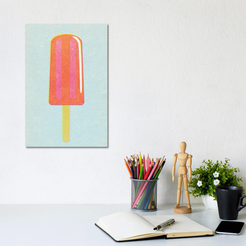 Popsicle by Joseph McDermott - Print on Canvas, Wrapped Canvas, 20.32 cm H x 30.48 cm W