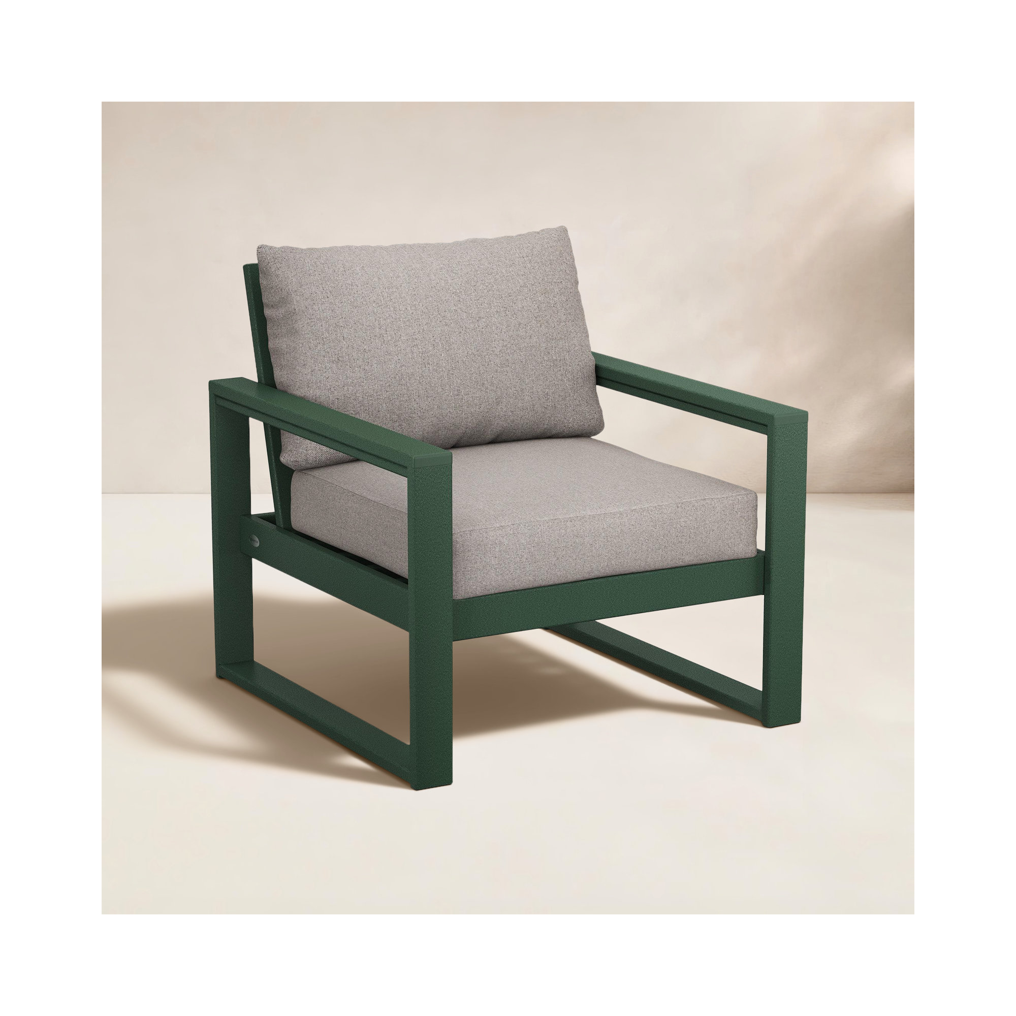 EDGE Club Chair, Weathered Tweed/Green