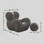 Chaise berçante moderne avec repose-pieds