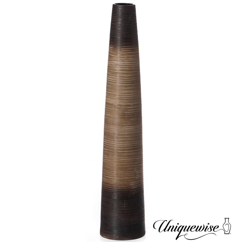 Handmade Ceramic Floor Vase, Medium 39" H x 7"W x 7"D, 1