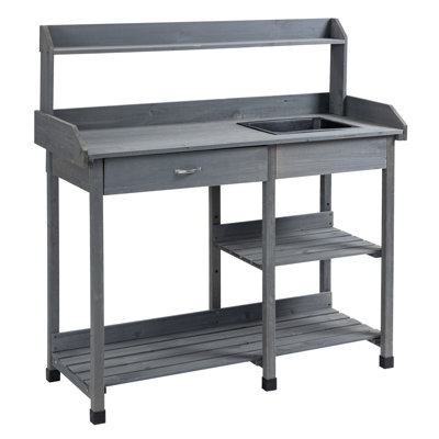 Donamarie Fir Wood Potting Bench
