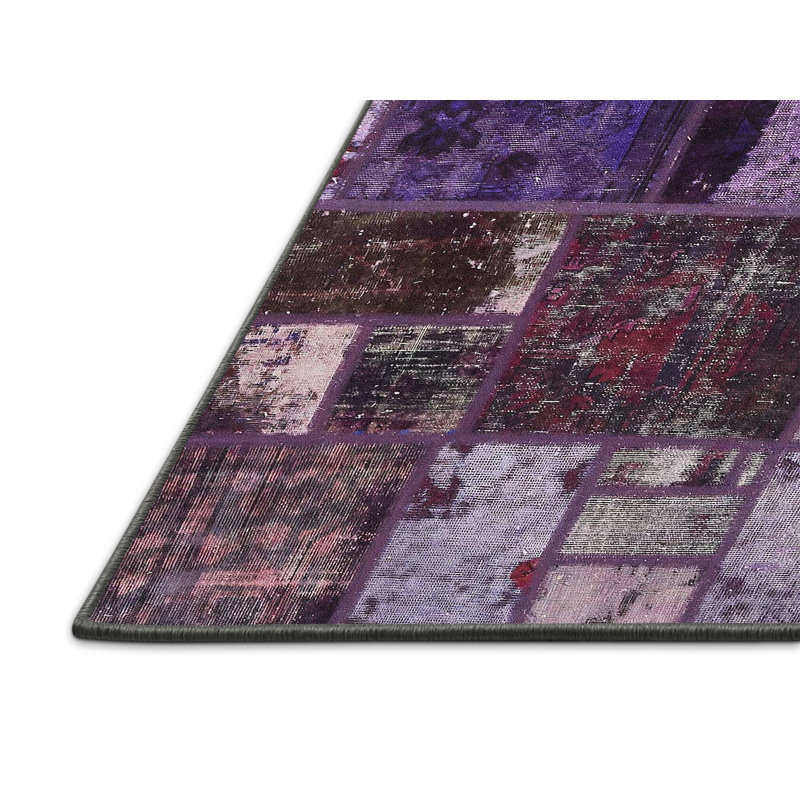 Tapis décoratif multicolore à motif abstrait, Tapis de couloir 2 pi x 5 pi