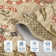 Farmhouse Floral Rug Washable Rug Non Slip Modern Scalloped Carpet, Soft Non Shedding Indoor Carpet, Low Pile Thin Foldable Printed Mat