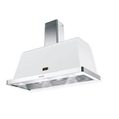 Hotte murale Lofra AR Dolcevita Series de 48 pouces avec 471 pi³ / min en blanc (laiton)