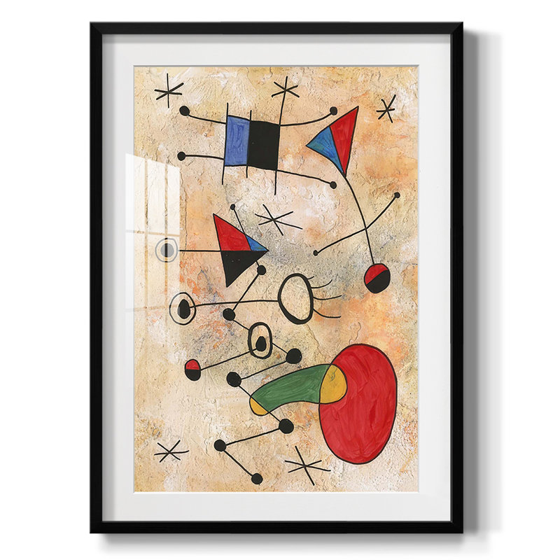 Miro Memoirs III, reproduction encadrée, Blanc, Papier avec cadre noir