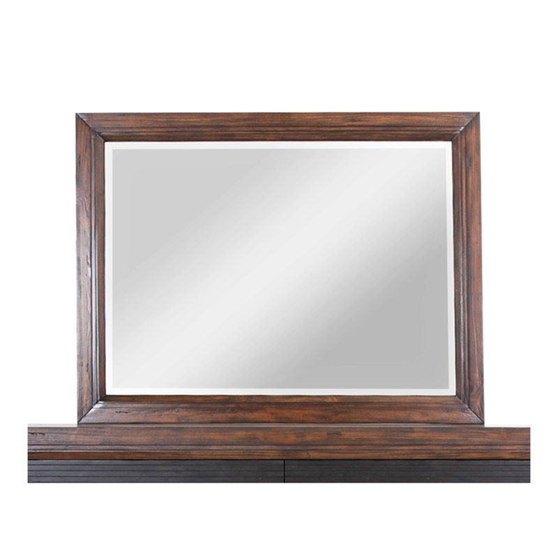 Miroir paysager 48 po Inza, aucun assemblage requis, finition rustique Buckeye