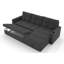 Canapé-lit convertible en tissu, canapé-lit modulaire escamotable avec charge USB et porte-gobelets, canapé-lit en forme de L avec rangement-1429928485