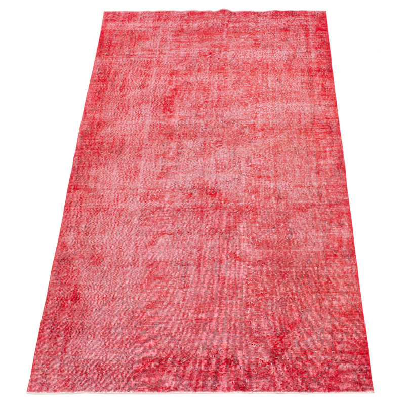 Tapis rouge foncé à transition de couleur 5 pi 4 po x 6 pi 0 po