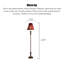 Lampe sur pied en résine de style européen