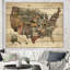 « instastates monuments map », impression sur bois-37111429