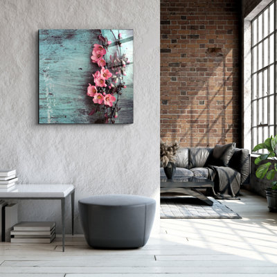 Superbe peinture décorative en verre trempé 23,6 po x 23,6 po | 100% verre trempé, épaisseur: 0,16 pouce | Impression UV pour des couleurs éclatantes | Art mural parfait pour la décoration de la maison ou du bureau, design moderne et élégant