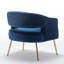 Fauteuil d'appoint en velours Chynna-2015316031