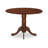 5 Piece Kitchen Dining Table Set consists A Modern Dining Table and 4 Light Gray Polyester Fabric Upholstered Dining Chairs, Antique Walnut-300284237-300284234-334893536