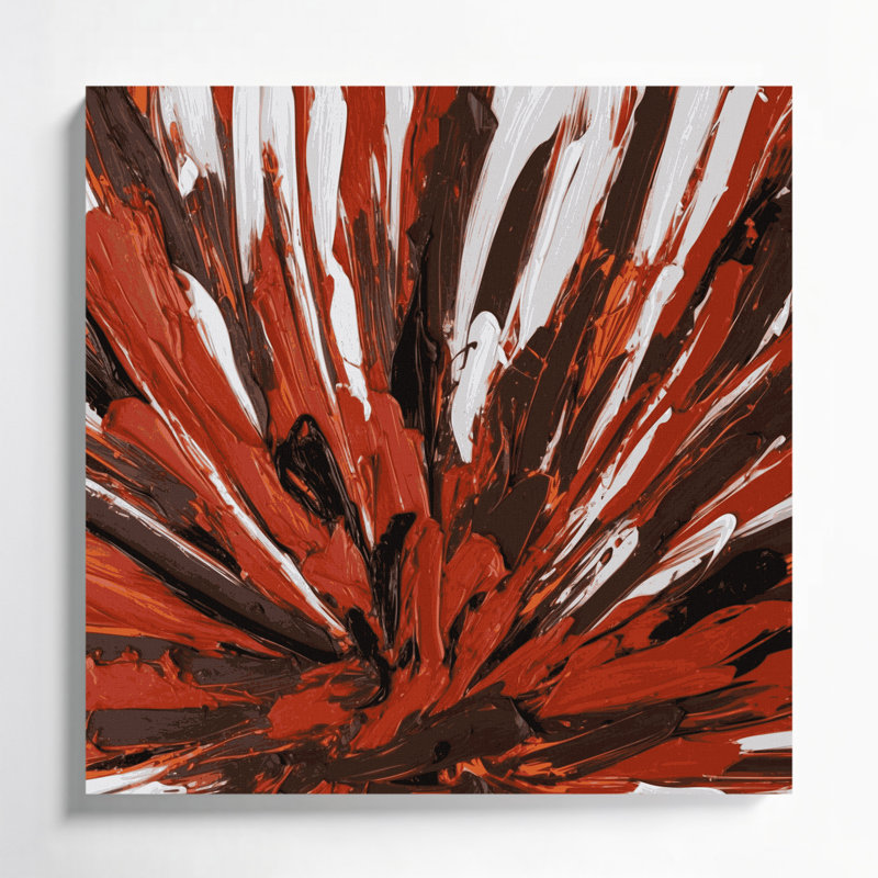 «Neo Expressionism 12», art mural sur toile, H 16 po x l 16 po