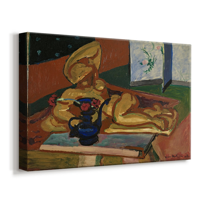 Nu inclinable (Nu couché) - Henri Matisse - Toile tendue avec châssis - 1946, 8x12