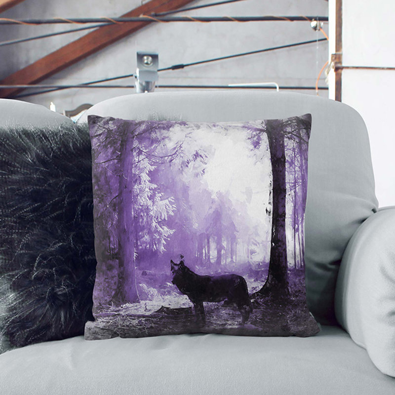 Floral Square Cushion, 40cm H x 40cm W x 15cm D
