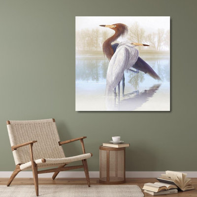 Red Barrel Studio® Hunziker, Steve Gallery Wrapped Canvas Art Titled: Misty Plumage IV