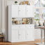 72.2'' Kitchen Pantry, Microwave Stand with Storage