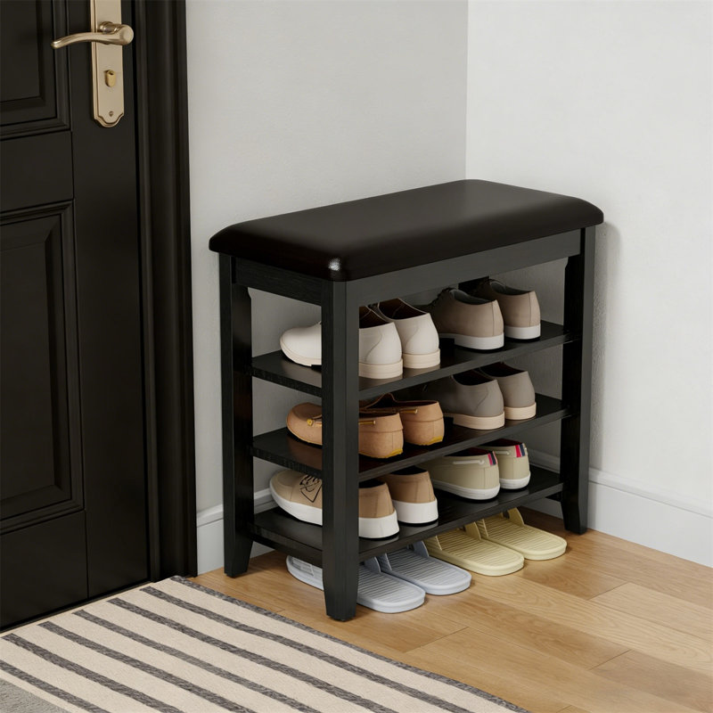 Range-chaussures en bois de qualité supérieure pour la maison, H 20 po x l 24 po x P 12 po