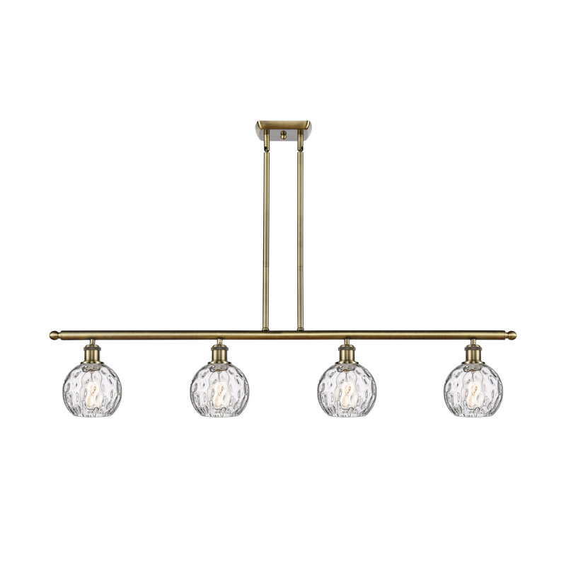 Cindi 4 - Light Kitchen Island Pendant, Antique Brass, LED