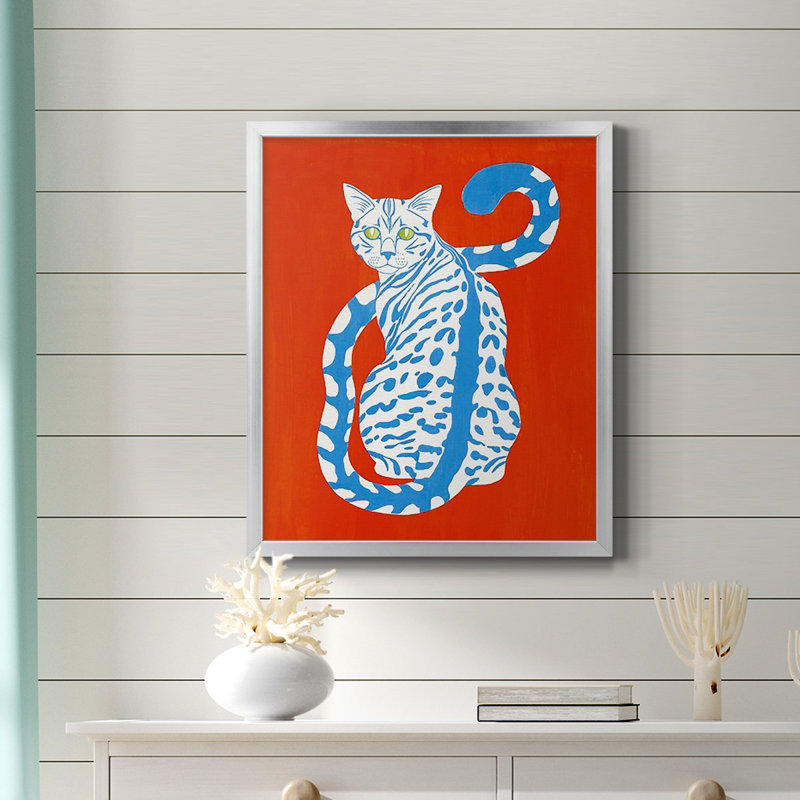 Toile encadrée complémentaire Complementary House Cat II - prête à être accrochée, Argent, H 24 po x l 20 po