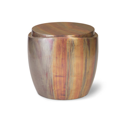 Patina Drum End Table