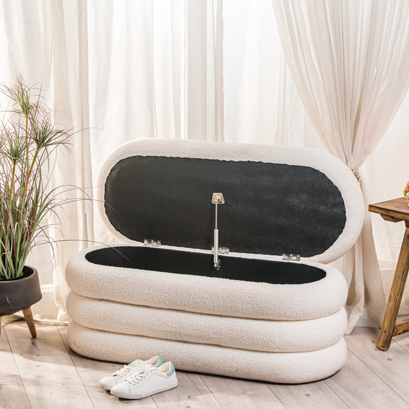 Banc Kerrick Bouclé, Blanc
