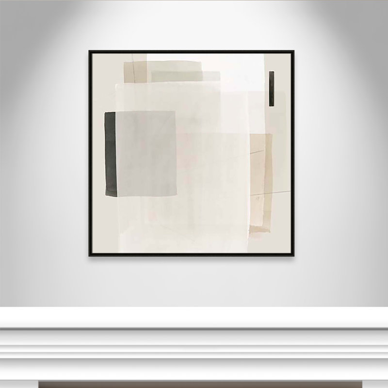Mystical Momentum I par Hazel J, Cadre flottant espresso, H 37,5 po x l 37,5 po x P 2 po