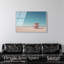 Décoration de bord de mer rose, impression encadrée, impression acrylique encadrée par Notoriart, cadre blanc, 45 x 30-1085524417-1085524473