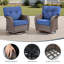 Ensemble de meubles de patio 6 pièces, ensemble de sièges d'extérieur toutes saisons avec chaises pivotantes-966774446
